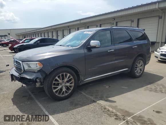 2015 Dodge Durango Citadel z VIN 1C4RDJEG0FC816916, wystawiony jako Copart lot #64755725 z przebiegiem 133 526 mil mil oraz Szkoda całkowita • Salvage title. Historia ofert i sprzedaży dostępna na DreamBid. Obrazek 1.