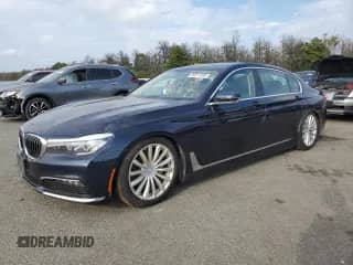 2017 BMW 7 Series 740i xDrive with VIN WBA7E4C59HGU99461, listed as a Copart auction lot 80321285 with 80,543 mi miles and Clean title. Bid and sale history available at DreamBid. Image 1.