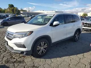 2016 Honda Pilot EX-L z VIN 5FNYF6H52GB068123, wystawiony jako Copart lot #81923535 z przebiegiem 99 592 mil mil oraz Szkoda całkowita • Salvage title. Historia ofert i sprzedaży dostępna na DreamBid. Obrazek 1.