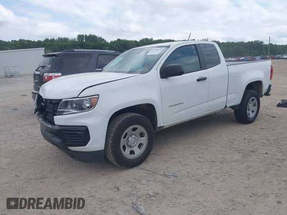 2021 Chevrolet Colorado 2WD Work Truck with VIN 1GCHSBEA8M1104813, listed as a IAAI auction lot 42704660 with 80,354 mi miles and . Bid and sale history available at DreamBid. Image 2.