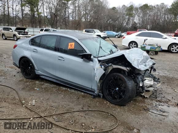 2021 BMW M3 Competition с VIN WBS33AY00MFL54868, выставлен на аукционе Copart как лот 42873945 с пробегом Не указан миль и Списание • Salvage title. История ставок и продаж доступна на DreamBid. Изображение 4.