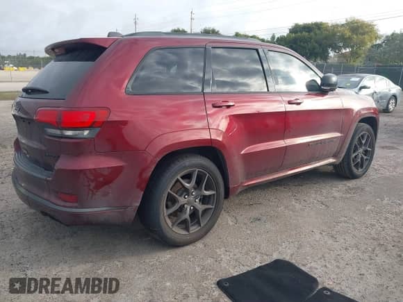 2020 Jeep Grand Cherokee Limited X with VIN 1C4RJFBG7LC418575, listed as a IAAI auction lot 41610054 with 116,509 mi miles and . Bid and sale history available at DreamBid. Image 4.