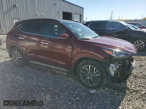 2020 Hyundai Tucson Limited with VIN KM8J3CAL8LU262055, listed as a Copart auction lot 82522235 with 62,449 mi miles and Salvage title. Bid and sale history available at DreamBid. Image 4.