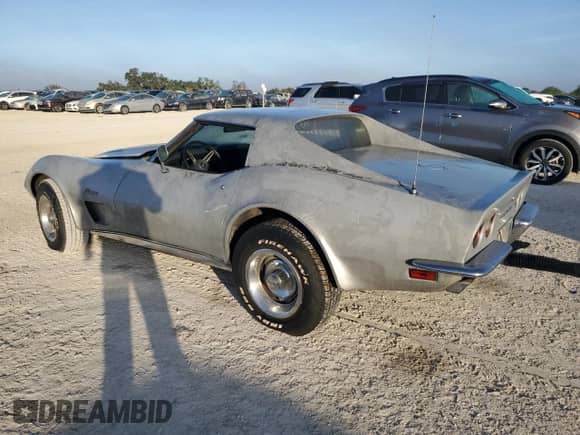 1973 Chevrolet Corvette с VIN 1Z37J3S419661, выставлен на аукционе Copart как лот 84802824 с пробегом 35 108 миль миль и На запчасти • Non repairable. История ставок и продаж доступна на DreamBid. Изображение 2.