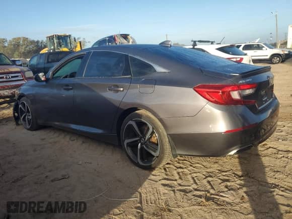 2018 Honda Accord Sport with VIN 1HGCV1E30JA025503, listed as a Copart auction lot 80267204 with 89,119 mi miles and Clean title. Bid and sale history available at DreamBid. Image 2.