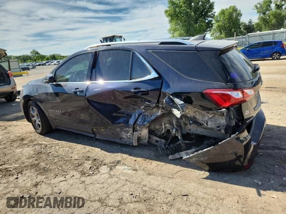 2020 Chevrolet Equinox LT with VIN 3GNAXVEX1LS646039, listed as a Copart auction lot 63153465 with Not provided miles and Salvage title. Bid and sale history available at DreamBid. Image 2.