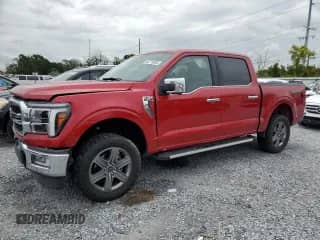 2024 Ford F-150 Lariat с VIN 1FTFW5L81RKE67162, выставлен на аукционе Copart как лот 62776005 с пробегом 8 761 миль миль и Списание • Salvage title. История ставок и продаж доступна на DreamBid. Изображение 1.