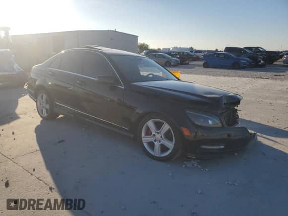2011 Mercedes-Benz C 300 Sport with VIN WDDGF5EB6BF638991, listed as a Copart auction lot 87287445 with 205,018 mi miles and Salvage title. Bid and sale history available at DreamBid. Image 4.