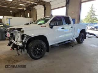 2019 Chevrolet Silverado 1500 Custom Trail Boss with VIN 1GCRYCEFXKZ298988, listed as a Copart auction lot 64586995 with 76,536 mi miles and Salvage title. Bid and sale history available at DreamBid. Image 1.