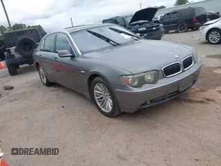 2004 BMW 7 Series 745Li with VIN WBAGN63594DS55915, listed as a IAAI auction lot 43439033 with Not provided miles and . Bid and sale history available at DreamBid. Image 1.