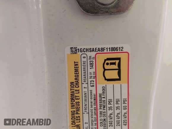 2015 Chevrolet Colorado 2WD WT with VIN 1GCHSAEA8F1180612, listed as a IAAI auction lot 42524953 with 123,412 mi miles and . Bid and sale history available at DreamBid. Image 9.