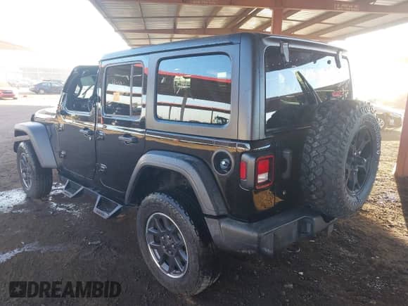 2021 Jeep Wrangler Unlimited Sport Altitude with VIN 1C4HJXDG4MW614164, listed as a IAAI auction lot 41488400 with 49,905 mi miles and . Bid and sale history available at DreamBid. Image 3.
