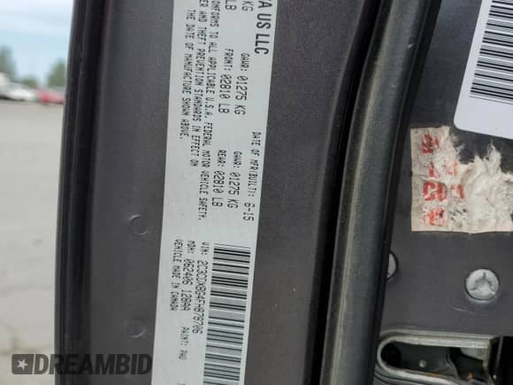2015 Dodge Charger SE with VIN 2C3CDXBG4FH878706, listed as a Copart auction lot 81408265 with 178,546 mi miles and Salvage title. Bid and sale history available at DreamBid. Image 13.
