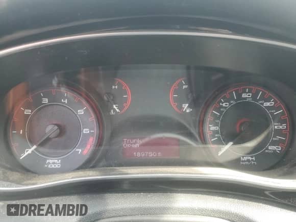 2013 Dodge Dart SXT with VIN 1C3CDFBAXDD206097, listed as a Copart auction lot 71496955 with 189,750 mi miles and Salvage title. Bid and sale history available at DreamBid. Image 9.