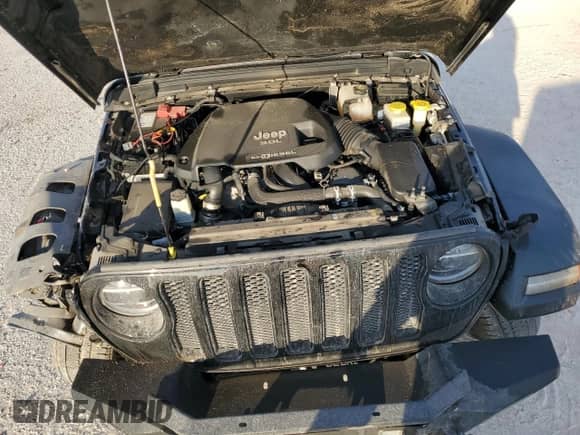 2021 Jeep Wrangler Unlimited Sahara High Altitude with VIN 1C4HJXEM0MW669053, listed as a Copart auction lot 77032134 with 41,133 mi miles and Salvage title. Bid and sale history available at DreamBid. Image 11.