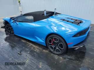 2016 Lamborghini Huracan LP 610-4 с VIN ZHWUR1ZF5GLA04553, выставлен на аукционе Copart как лот 57830675 с пробегом 15 820 миль миль и Списание • Salvage title. История ставок и продаж доступна на DreamBid. Изображение 2.