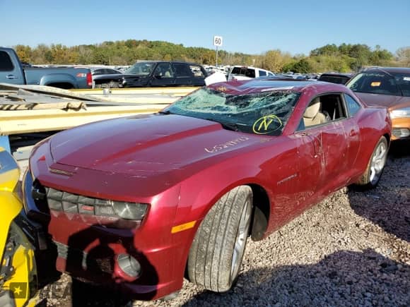 2011 Chevrolet Camaro 2SS with VIN 2G1FK1EJ9B9145003, listed as a Copart auction lot 65248482 with 115,076 mi miles and Salvage title. Bid and sale history available at DreamBid. Image 2.