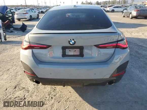2023 BMW 4 Series 430i z VIN WBA63AV07PFN44077, wystawiony jako Copart lot #46280245 z przebiegiem 21 081 mil mil oraz Szkoda całkowita • Salvage title. Historia ofert i sprzedaży dostępna na DreamBid. Obrazek 6.