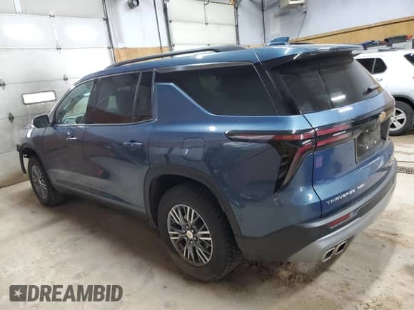 2025 Chevrolet Traverse AWD LT с VIN 1GNEVGRS9SJ154697, выставлен на аукционе Copart как лот 61910305 с пробегом 15 602 миль миль и Чистый • Clean title. История ставок и продаж доступна на DreamBid. Изображение 2.
