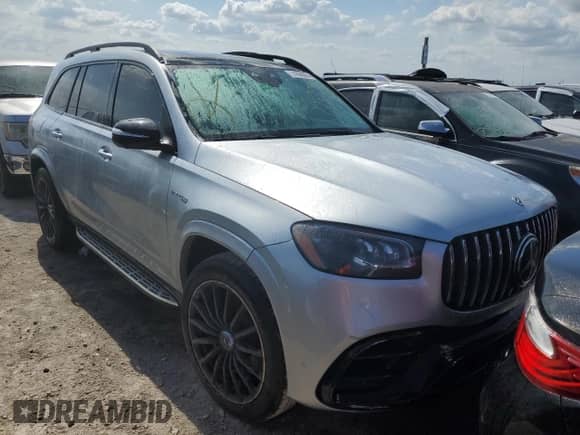 2023 Mercedes-Benz GLS 63 AMG z VIN 4JGFF8KE9PB011203, wystawiony jako Copart lot #74066084 z przebiegiem Nie podano mil oraz Szkoda całkowita • Salvage title. Historia ofert i sprzedaży dostępna na DreamBid. Obrazek 4.