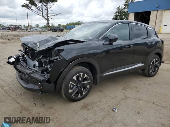 2025 Nissan Kicks SV with VIN 3N8AP6CBXSL421220, listed as a Copart auction lot 70907515 with 201 mi miles and Non repairable. Bid and sale history available at DreamBid. Image 1.