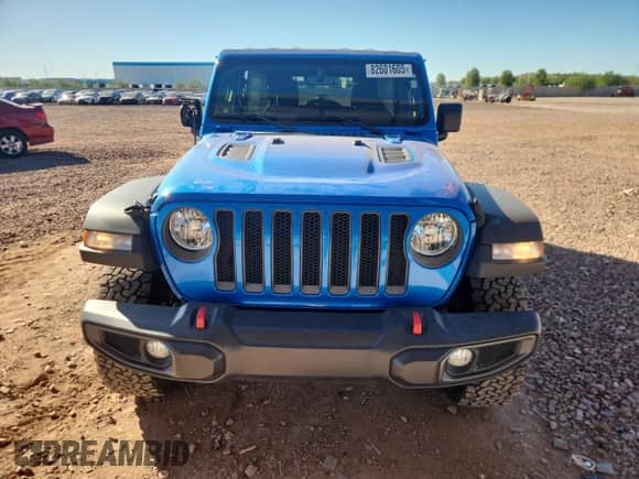 2021 Jeep Wrangler Unlimited Rubicon with VIN 1C4HJXFN4MW756669, listed as a Copart auction lot 82601605 with 25,554 mi miles and Salvage title. Bid and sale history available at DreamBid. Image 5.
