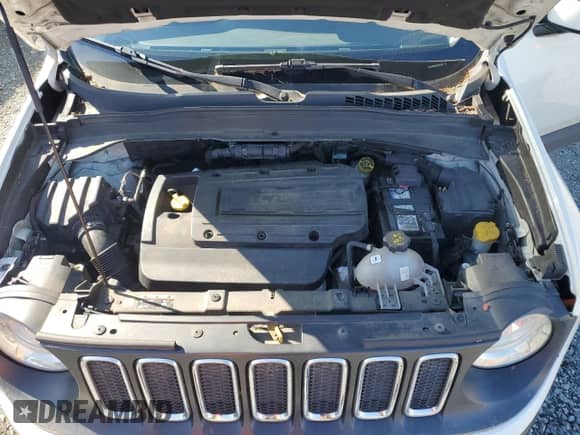 2017 Jeep Renegade Altitude with VIN ZACCJBBH2HPF02734, listed as a Copart auction lot 54343185 with 102,749 mi miles and Clean title. Bid and sale history available at DreamBid. Image 12.