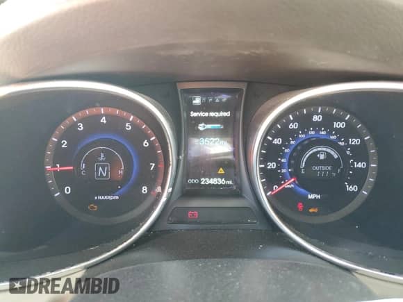 2014 Hyundai Santa Fe с VIN 5XYZU3LB7EG174384, выставлен на аукционе Copart как лот 70334355 с пробегом 234 836 миль миль и Списание • Salvage title. История ставок и продаж доступна на DreamBid. Изображение 9.