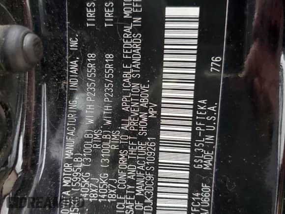 2015 Toyota Sienna LE z VIN 5TDJK3DC9FS109261, wystawiony jako Copart lot #47061045 z przebiegiem 136 537 mil mil oraz Czysty tytuł • Clean title. Historia ofert i sprzedaży dostępna na DreamBid. Obrazek 13.