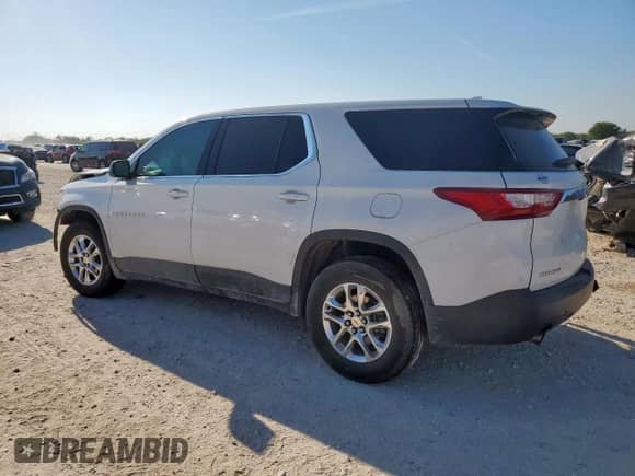 2021 Chevrolet Traverse LS with VIN 1GNERFKW4MJ241521, listed as a Copart auction lot 80965975 with Not provided miles and Salvage title. Bid and sale history available at DreamBid. Image 2.