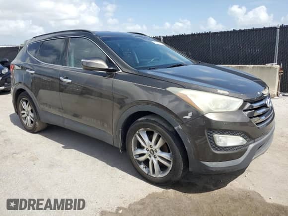 2013 Hyundai Santa Fe Sport with VIN 5XYZU3LA5DG087136, listed as a Copart auction lot 66415675 with 174,259 mi miles and Clean title. Bid and sale history available at DreamBid. Image 4.