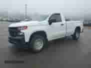2019 Chevrolet Silverado 1500 Work Truck z VIN 3GCNYAEH5KG171148, wystawiony jako Copart lot #60955625 z przebiegiem 81 070 mil mil oraz Szkoda całkowita • Salvage title. Historia ofert i sprzedaży dostępna na DreamBid. Obrazek 1.