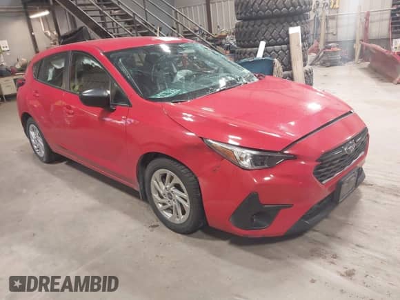 2024 Subaru Impreza z VIN JF1GUABC9R8379729, wystawiony jako IAAI lot #42551668 z przebiegiem 21 858 mil mil oraz . Historia ofert i sprzedaży dostępna na DreamBid. Obrazek 1.