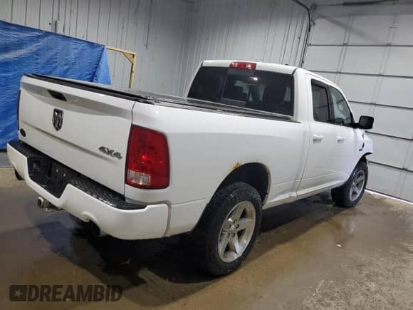 2012 Ram 1500 Sport with VIN 1C6RD7HT1CS198249, listed as a Copart auction lot 53882215 with 208,544 mi miles and Salvage title. Bid and sale history available at DreamBid. Image 3.