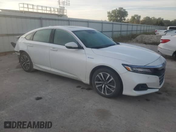 2022 Honda Accord EX-L with VIN 1HGCV3F50NA009870, listed as a Copart auction lot 70881975 with 17,943 mi miles and Salvage title. Bid and sale history available at DreamBid. Image 4.