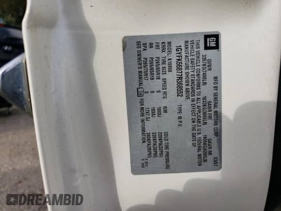 2007 Cadillac Escalade ESV with VIN 1GYFK66877R368552, listed as a Copart auction lot 89540945 with 169,885 mi miles and Clean title. Bid and sale history available at DreamBid. Image 13.