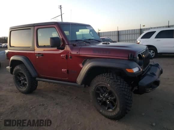 2022 Jeep Wrangler Willys Sport с VIN 1C4GJXAN0NW144683, выставлен на аукционе Copart как лот 82250964 с пробегом 19 806 миль миль и Списание • Salvage title. История ставок и продаж доступна на DreamBid. Изображение 4.