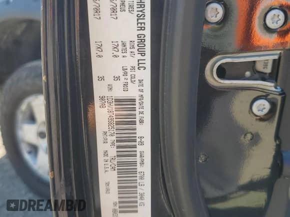 2009 Dodge 1500 SLT with VIN 1D3HV18T49S825170, listed as a Copart auction lot 71174725 with 177,753 mi miles and Clean title. Bid and sale history available at DreamBid. Image 12.