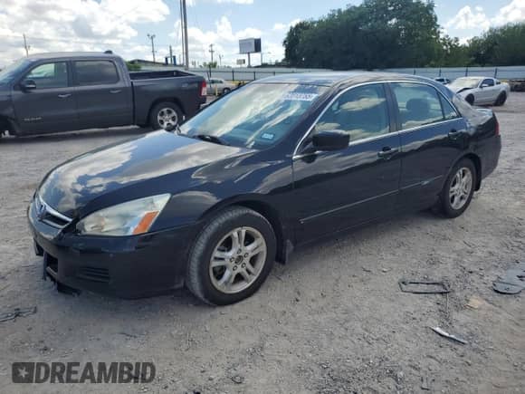 2007 Honda Accord LX SE с VIN 1HGCM55347A093693, выставлен на аукционе Copart как лот 62013755 с пробегом 191 231 миль миль и Списание • Salvage title. История ставок и продаж доступна на DreamBid. Изображение 1.