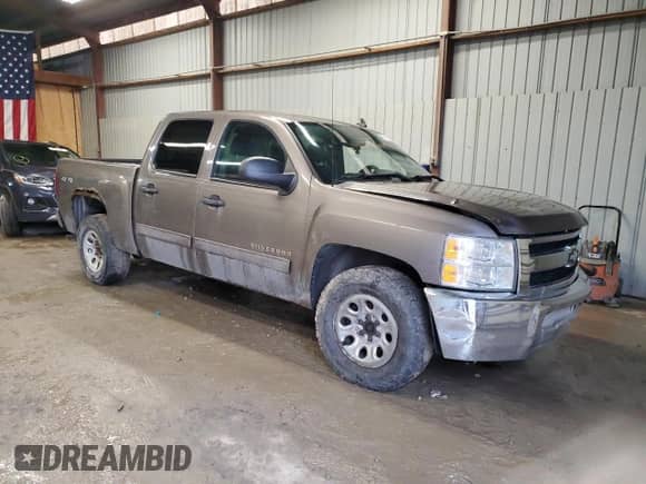2013 Chevrolet Silverado 1500 LT with VIN 3GCPKSEA4DG122934, listed as a Copart auction lot 45287685 with Not provided miles and Salvage title. Bid and sale history available at DreamBid. Image 4.