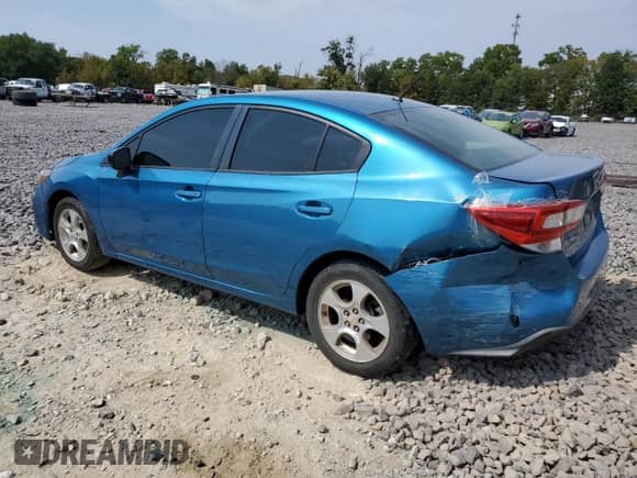 2017 Subaru Impreza with VIN 4S3GKAA62H3617749, listed as a Copart auction lot 80185095 with 91,379 mi miles and Salvage title. Bid and sale history available at DreamBid. Image 2.