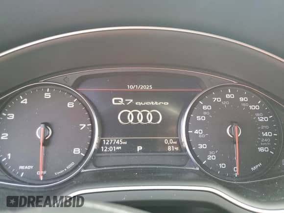 2017 Audi Q7 Premium Plus with VIN WA1LAAF71HD024617, listed as a Copart auction lot 86234155 with 127,745 mi miles and Clean title. Bid and sale history available at DreamBid. Image 9.
