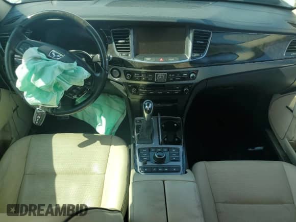 2014 Hyundai Equus Ultimate with VIN KMHGH4JH1EU086952, listed as a Copart auction lot 63856095 with 207,806 mi miles and Salvage title. Bid and sale history available at DreamBid. Image 8.