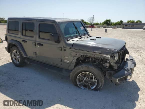2022 Jeep Wrangler Unlimited Sahara с VIN 1C4HJXEG8NW164969, выставлен на аукционе Copart как лот 52241645 с пробегом 64 263 миль миль и Списание • Salvage title. История ставок и продаж доступна на DreamBid. Изображение 4.