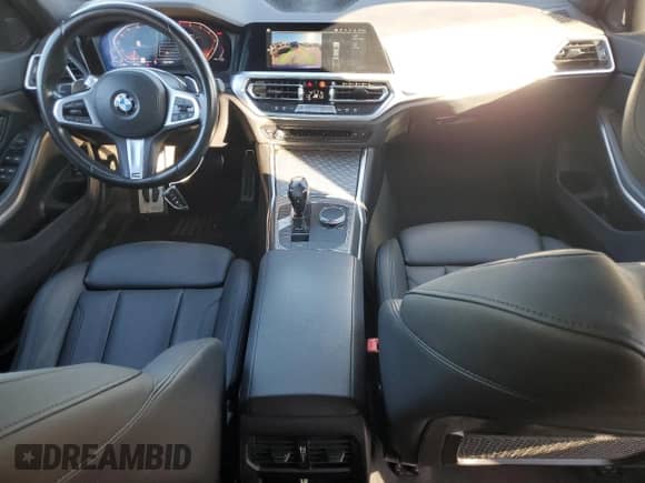 2019 BMW 3 Series 330i with VIN WBA5R1C52KAK06911, listed as a Copart auction lot 71727795 with 81,247 mi miles and Salvage title. Bid and sale history available at DreamBid. Image 8.