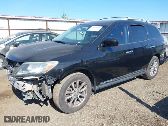 2014 Nissan Pathfinder SL with VIN 5N1AR2MM9EC729747, listed as a IAAI auction lot 42433221 with 172,685 mi miles and . Bid and sale history available at DreamBid. Image 2.