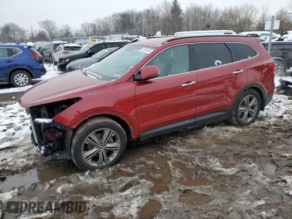 2015 Hyundai Santa Fe Limited with VIN KM8SNDHF6FU099253, listed as a Copart auction lot 43934445 with 31,639 mi miles and Salvage title. Bid and sale history available at DreamBid. Image 1.