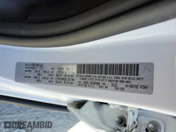 2019 Ram 1500 Rebel z VIN 1C6RRELT0KN893882, wystawiony jako Copart lot #86777075 z przebiegiem 34 875 mil mil oraz Czysty tytuł • Clean title. Historia ofert i sprzedaży dostępna na DreamBid. Obrazek 12.