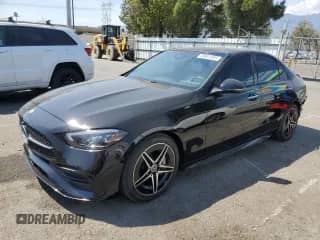 2023 Mercedes-Benz C 300 with VIN W1KAF4GB4PR075247, listed as a Copart auction lot 69651085 with 24,878 mi miles and Salvage title. Bid and sale history available at DreamBid. Image 1.