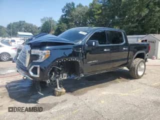 2019 GMC Sierra 1500 Denali z VIN 1GTU9FEL1KZ154955, wystawiony jako Copart lot #71852255 z przebiegiem 123 445 mil mil oraz Szkoda całkowita • Salvage title. Historia ofert i sprzedaży dostępna na DreamBid. Obrazek 1.